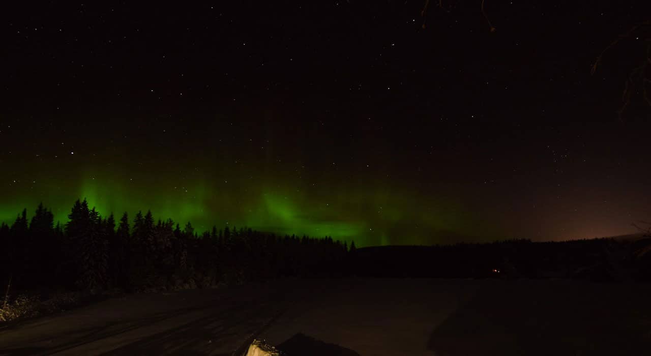 Älvsbyn Schweden Nordlicht