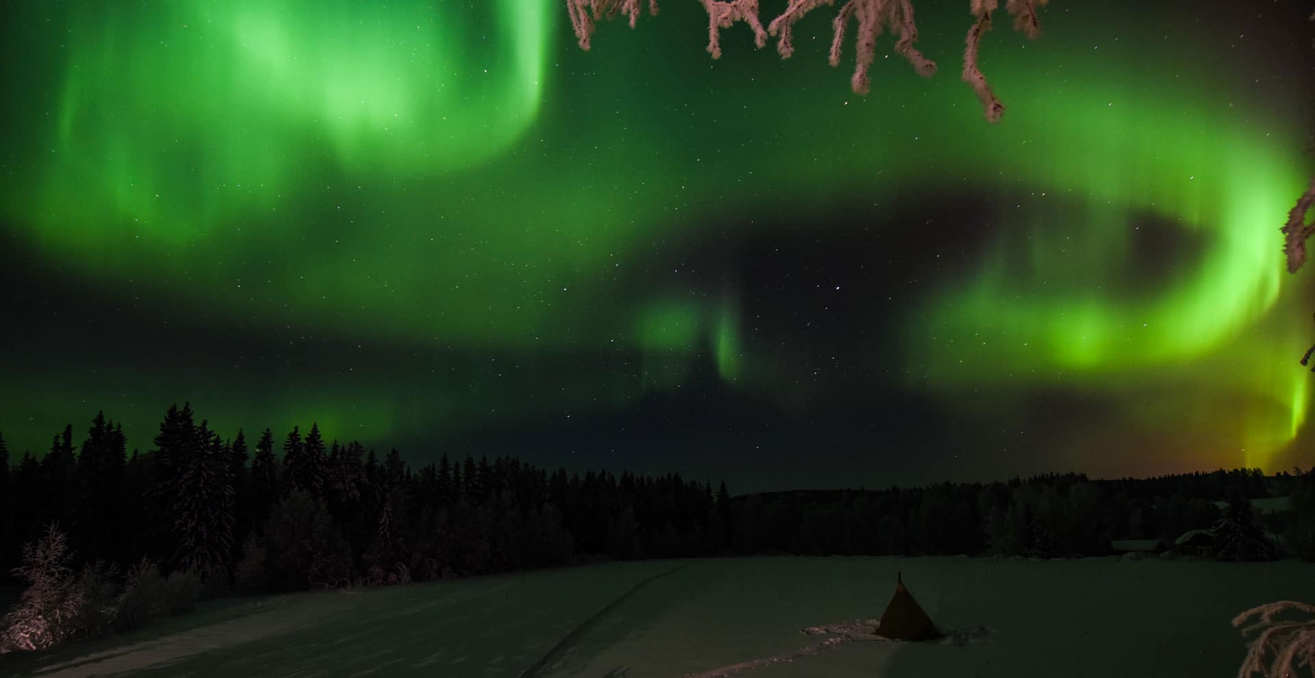 Nordlicht Älvsbyn Schweden